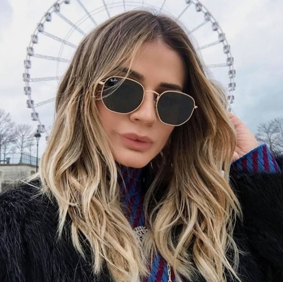 New Rayban Hexagonal Flat Lens 3548 
